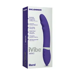 Doc Johnson iVibe Select iBend Flexible Silicone Massager 7 Modes Purple