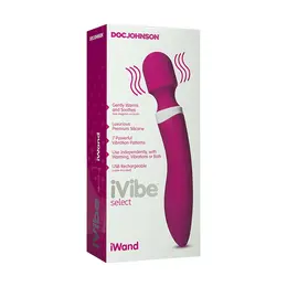 Doc Johnson iVibe Select iWand Massage Wand with Warming Effect, Black