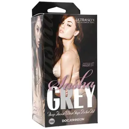 Doc Johnson Sasha Grey ULTRASKYN Oral Pocket Pal, Kompaktni, Prirodni izgled