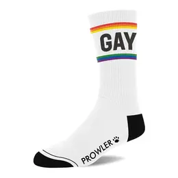 Prowler Pride Čarape Bele Duginih Pruga LGBT Podrška Uniseks