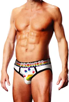 Prowler Oversized Paw Brief XS Bela - Prepoznatljiv Pojas, Pride Akcenti