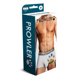Prowler Oversized Paw Trunk M White - Prepoznatljiv Print Srednje Dužine Donje Rublje