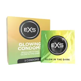 EXS Glow in the Dark Kondomi 3-Paket Bez mirisa Tanki lateks