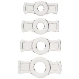 TitanMen Tools Fleksibilni set potpornih prstenova, 4 veličine, crna/plava/prozirna