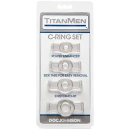 TitanMen Tools Fleksibilni set potpornih prstenova, 4 veličine, crna/plava/prozirna