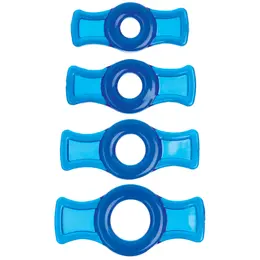 Doc Johnson TitanMen Tools Podesivi set prstenova crni 4kom TPR
