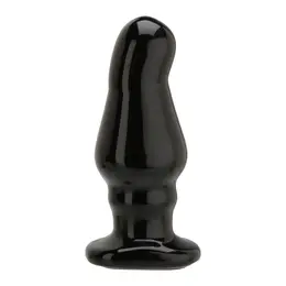 Master Tool Trainer #5 Anal Plug 10 cm Black, Ergonomic Flat Base