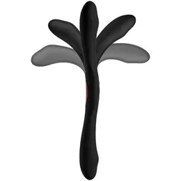Doc Johnson Kink Dual-Flex Silicone Flexible Intimate Device Remote Black