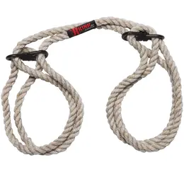 Kink by Doc Johnson Bind & Tie Hemp Cuffs - Adjustable Natural Fiber Restraints