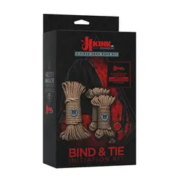 Kink by Doc Johnson Bind & Tie Hemp Rope Kit 5-Piece Set with Scissors