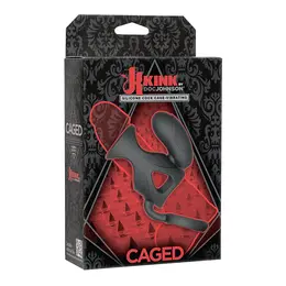 Doc Johnson KINK Caged Vibrating Silicone Intimate Cage, Adjustable Strap