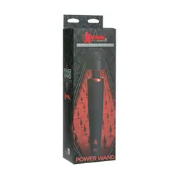 KINK by Doc Johnson Power Wand - Multi-Speed Silicone Wand Massager Black