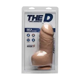 Doc Johnson The D FIRMSKYN Intimate Machine 20cm Suction Base Beige