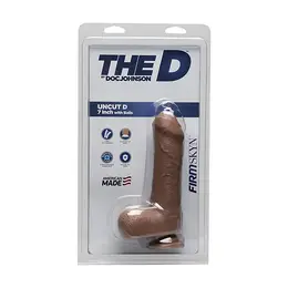 Doc Johnson The D FIRMSKYN Model 7 Inch Anatomical with Suction Base Beige