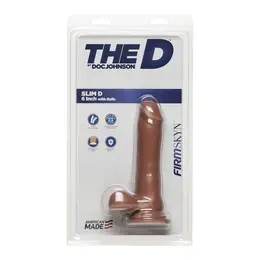 Doc Johnson Slim D FIRMSKYN 15 cm anatomski model sa bazom