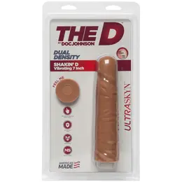 Doc Johnson Shakin' D ULTRASKYN Vibrating Model 18cm Beige