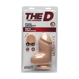 Doc Johnson The D Fat Model 15 cm ULTRASKYN Dual Density, Usisna baza