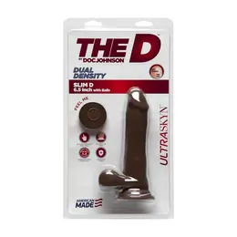 Doc Johnson Slim D ULTRASKYN Intimate Model with Balls 15 cm Beige