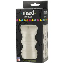 Doc Johnson Mood Pleaser Massage Beads Frost Intimni rukav 12cm