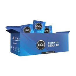 EXS Regular 54mm Premium Latex Kondomi 144-Pak, Rašireni oblik