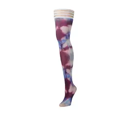 Kix'ies Madisen čarape do butina B plava tie-dye, antiklizni sistem udobnost