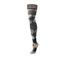 Kix'ies MacKenzie čarape do butina A crni tie-dye antiklizni grip