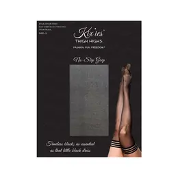 Kix'ies Taylor preko kolena A crna - elegantne čarape koje ostaju gore