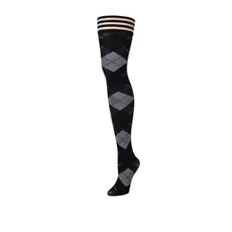 Kix'ies Kimmie argyle čarape do kolena crne veličina C bez klizanja