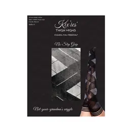 Kix'ies Kimmie argyle čarape do kolena crne veličina C bez klizanja