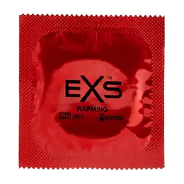 EXS Warming 12-Pack Natural Latex Comfort-Fit Condoms 54mm