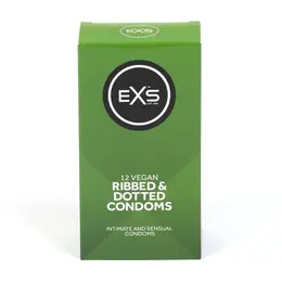 EXS 3-u-1 Rebrasti i Tačkasti Razišireni Lateks Kondomi 12 Komada 56mm