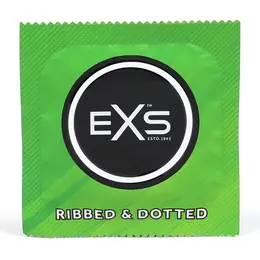 EXS 3-u-1 Rebrasti i Tačkasti Razišireni Lateks Kondomi 12 Komada 56mm