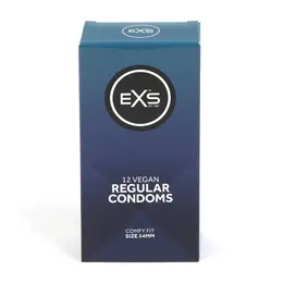 EXS Regular 12 Komada - Klasična tanka lateks zaštita, 54 mm, Razišireni oblik