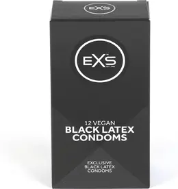EXS Black Latex 12 Komada - Crna svilenkasta lateks barijera zaštita