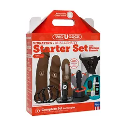 Doc Johnson Vac-U-Lock Dual Density ULTRASKYN set sa daljinskom vibracijom