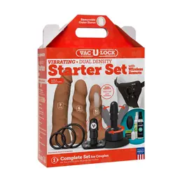 Doc Johnson Vac-U-Lock Dual Density ULTRASKYN Toy Set with Remote, Vibrating