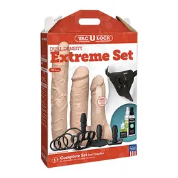 Doc Johnson Vac-U-Lock Dual Density ULTRASKYN Extreme Toy Set XL