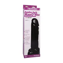 Code Black Jumbo Jack Intimate Model 25 cm Flexible Vac-U-Lock Black