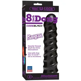 Code Black Raging Hard model 20 cm - kompatibilan sa Vac-U-Lock, crni