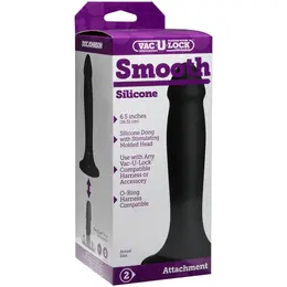 Doc Johnson Vac-U-Lock Smooth Silicone Attachment Black 15 cm