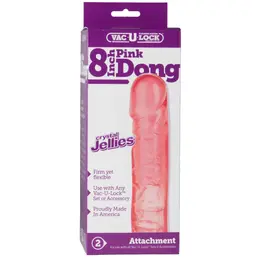 Doc Johnson Crystal Jellies 8'' Intimate System dodatak, providni, 20 cm