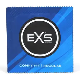 EXS Regular pakovanje od 100 komada lateks sigurnosnih kondoma, prošireni, podmazani, 54 mm