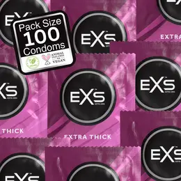 EXS Extra Thick pakovanje od 100 komada – izdržljivi lateks barijerni sistem, podmazan