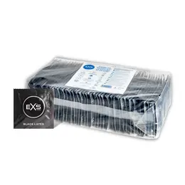 EXS Black lateks komplet zaštite od 100 komada, prošireni, svilenkasti, anatomski