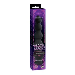 Doc Johnson Black Magic Rebrasti Vibrator 18cm Velvet Touch Crni