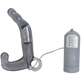 Doc Johnson Charcoal Curve Prostate Wand - 4-Speed, Waterproof, Flexible
