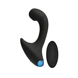 Doc Johnson OptiMALE P-Curve Daljinski Upravljiv Prostata Masažer Crni