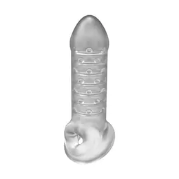 Doc Johnson OptiMALE Thin Extension Bal Strap 15cm Prozirni Rukav