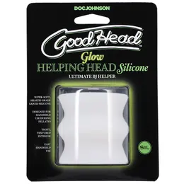 Doc Johnson Glow Helping Head Silikonski Rukav Frost/Zeleni Sjaj