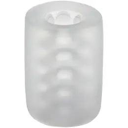 Doc Johnson Glow Helping Head Sleeve Frost/Green Glow Silicone Mini